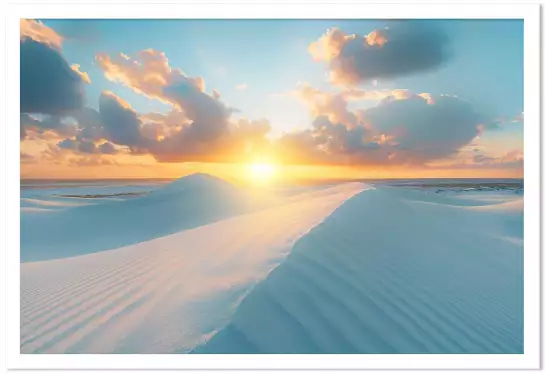 Dunes turquoise au Bresil - affiche mer