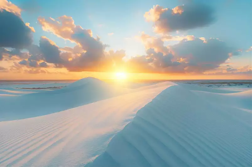 Dunes turquoise au Bresil - affiche mer