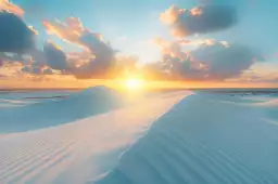 Dunes turquoise au Bresil - affiche mer