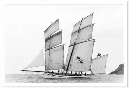 Voilier la Granvillaise - affiche bateau