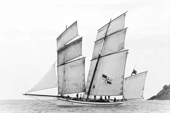 Voilier la Granvillaise - affiche bateau