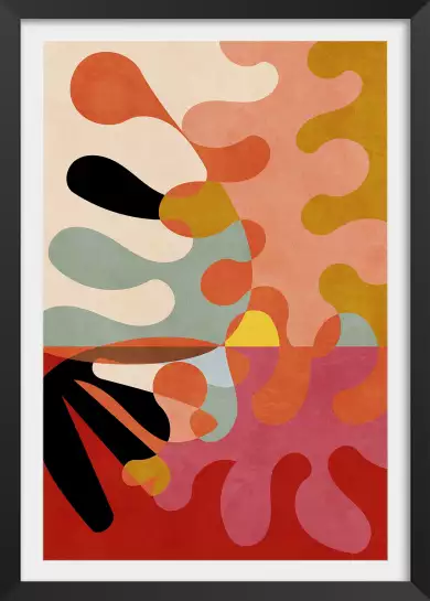 Arabesques abstraites - affiche art abstrait