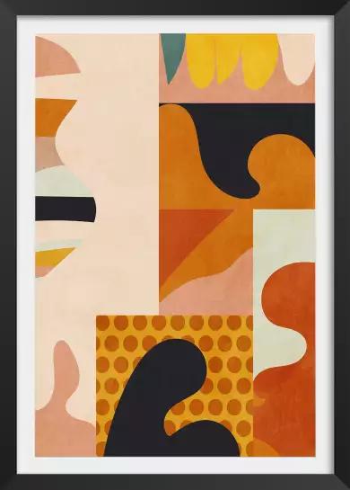 Composition Bauhaus - affiche art abstrait