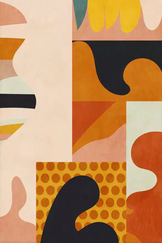 Composition Bauhaus - affiche art abstrait