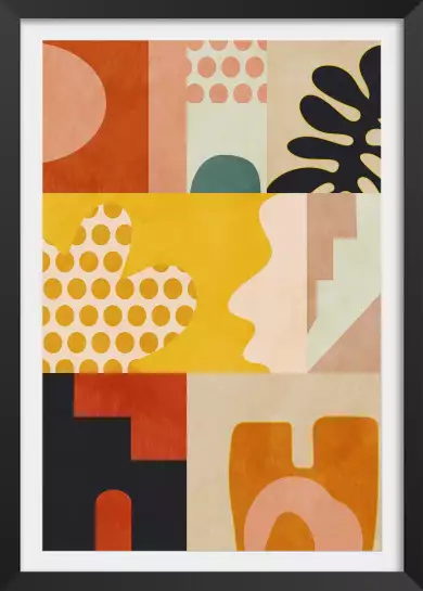 Drôle de joie - affiche art abstrait