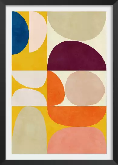 Vivid composition - affiche art abstrait