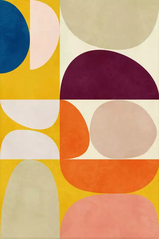 Vivid composition - affiche art abstrait