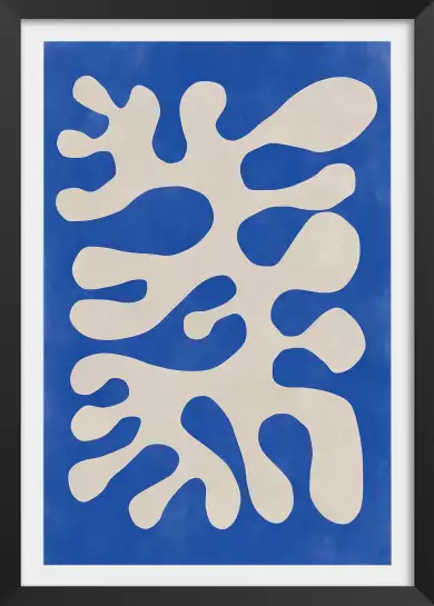 Biomorphe - affiche art abstrait