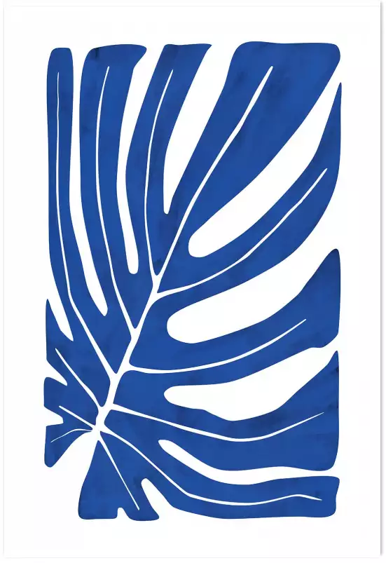Algue bleue - affiche art abstrait Algue bleue - affiche art abstrait