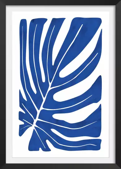 Algue bleue - affiche art abstrait
