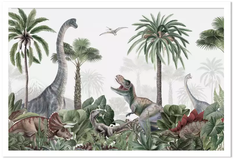 Triceraptor et Cie - affiche dinosaure