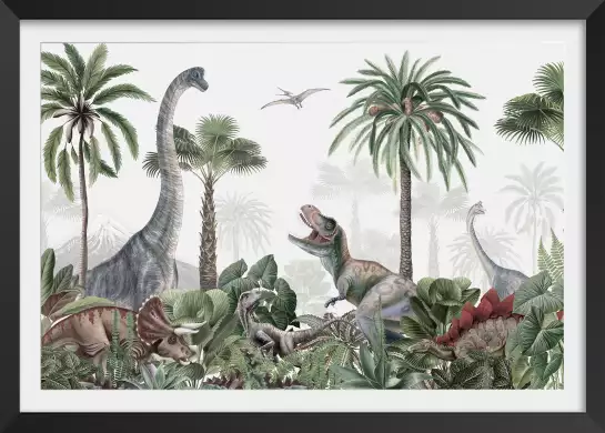 Triceraptor et Cie - affiche dinosaure
