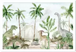 Au pays des dinos - affiche dinosaure
