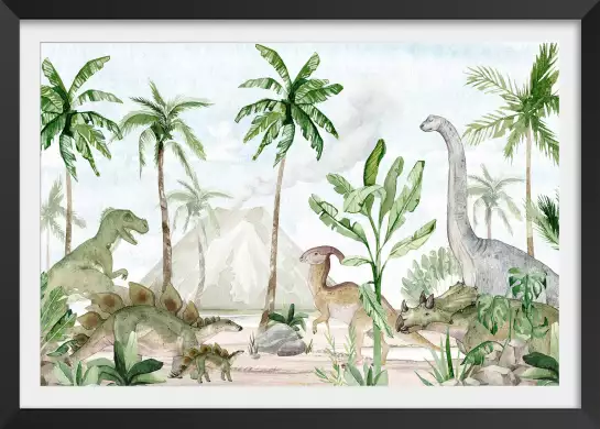 Au pays des dinos - affiche dinosaure
