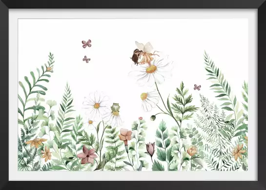 Clochette et Rainette - affiche chambre fillette