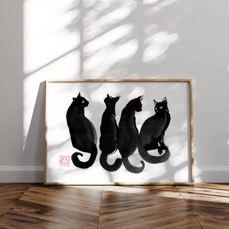 Yoru Neko - tableaux japonais