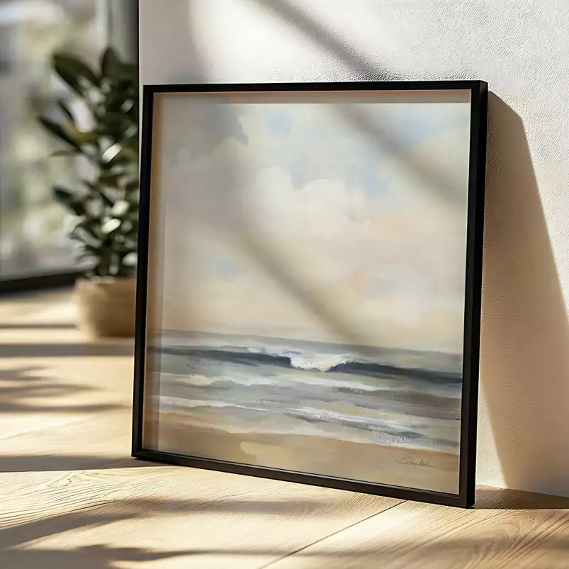 Vagues courtes - affiche mer