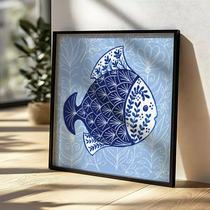 Chinoiserie cotiere - affiche vintage