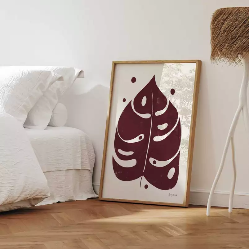 Feuillage bordeaux - affiche plantes