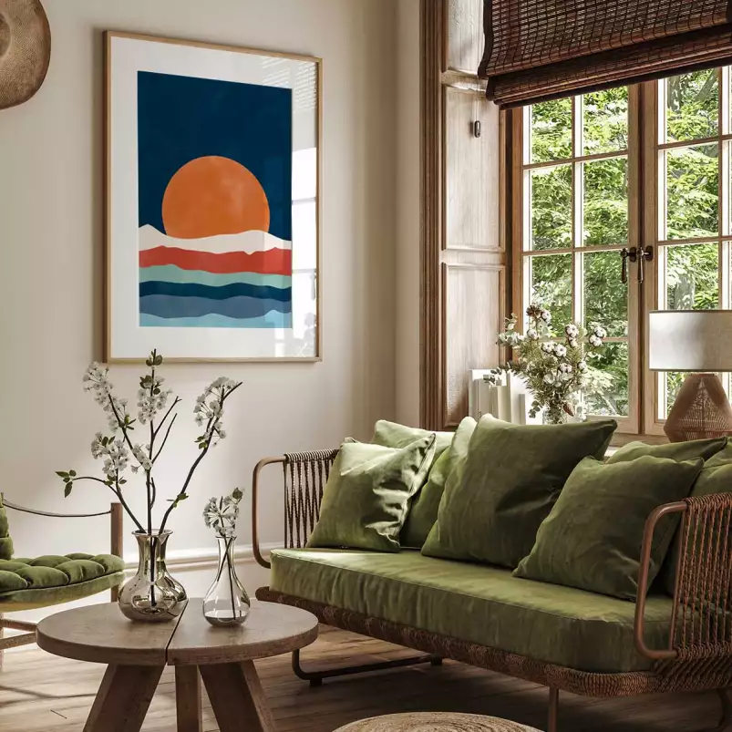 Ondine composition - affiche courbe