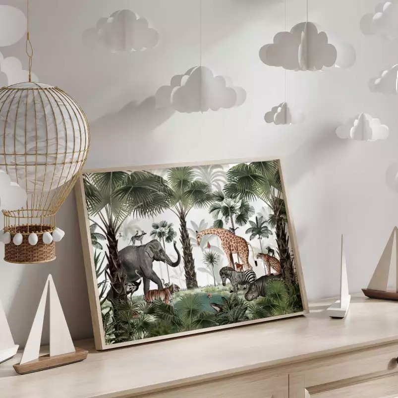 Le royaume des jeux sauvages - tableau chambre enfant