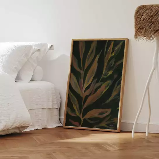 Floral bloom - affiche plante verte