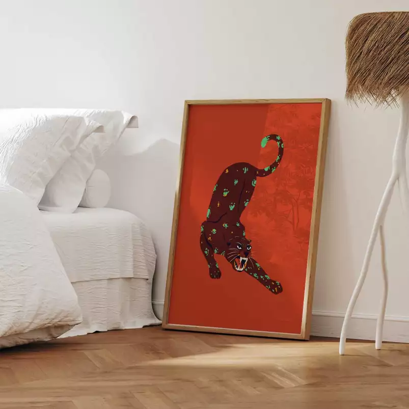 Chat en colère - poster animaux