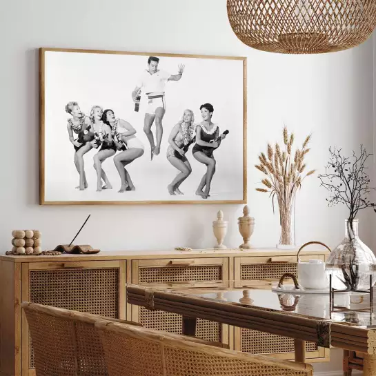 Elvis Prestley - affiche vintage noir et blanc
