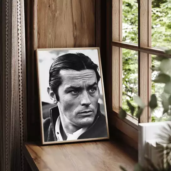 Alain Delon - affiche acteurs et actrices celebres
