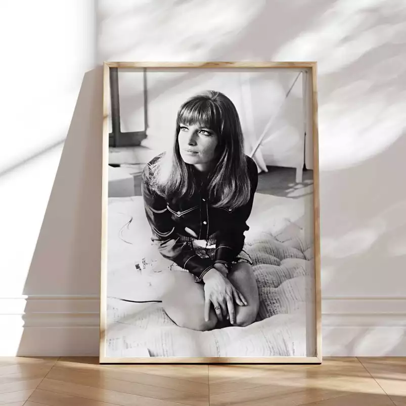 Monica Vitti portrait vintage - affiche acteurs et actrices celebres