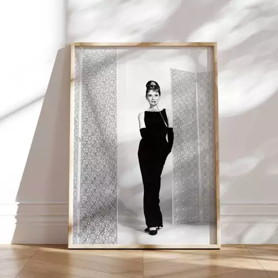 Audrey Hepburn - affiche acteurs et actrices celebres