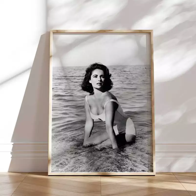Elizabeth Taylor | Portrait d'actrice américaine - affiche tournage de cinema