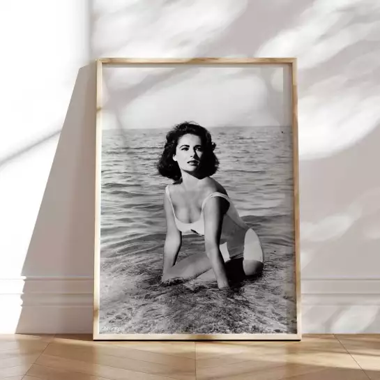 Elizabeth Taylor | Portrait d'actrice américaine - affiche tournage de cinema