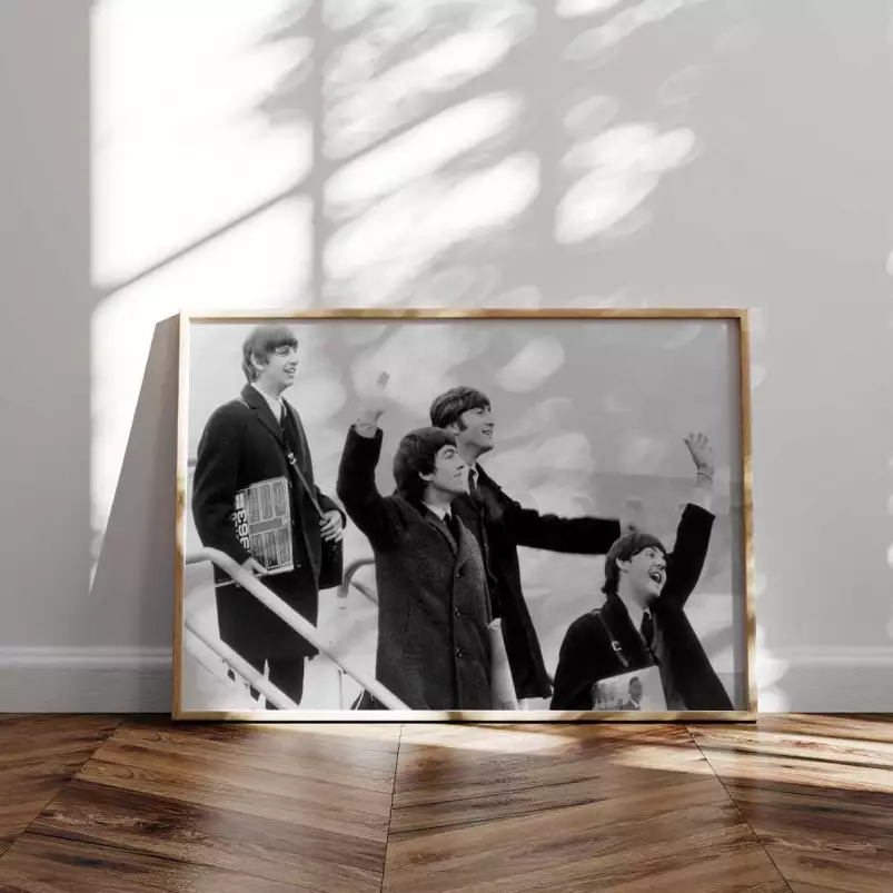 Les Beatles | Stars et célébrités | Affiches et tableaux - affiche tournage de cinema