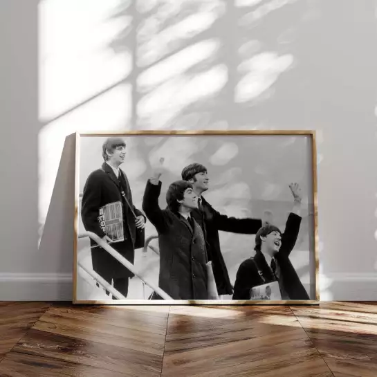 Les Beatles | Stars et célébrités | Affiches et tableaux - affiche tournage de cinema