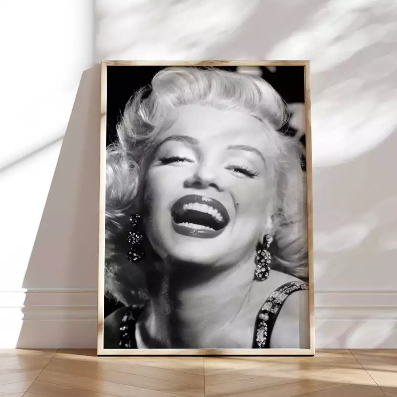 Le sourire de Marilyn Monroe  | Stars et célébrités | - affiche acteurs et actrices celebres