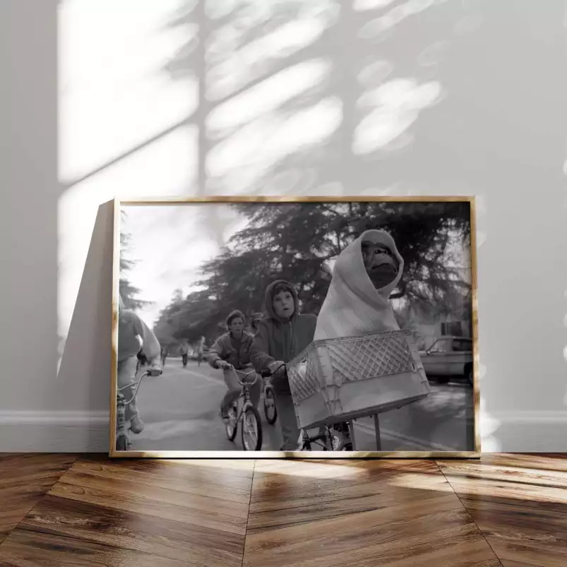 E.T | Photo de Scène de films noire t blanc - affiche tournage de cinema