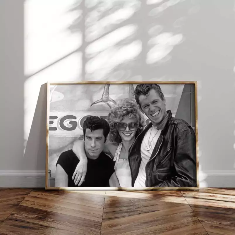 Grease le trio | Stars et célébrités | Affiches et tableaux - affiche tournage de cinema