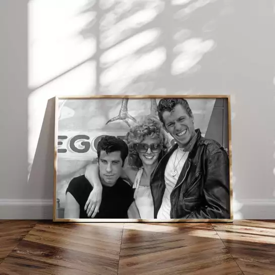 Grease le trio | Stars et célébrités | Affiches et tableaux - affiche tournage de cinema