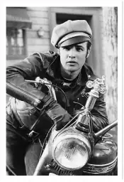 Marlon Brando en Triumph - affiche acteurs et actrices celebres