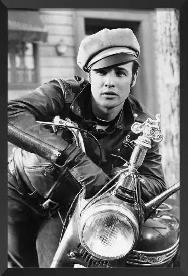 Marlon Brando en Triumph - affiche acteurs et actrices celebres