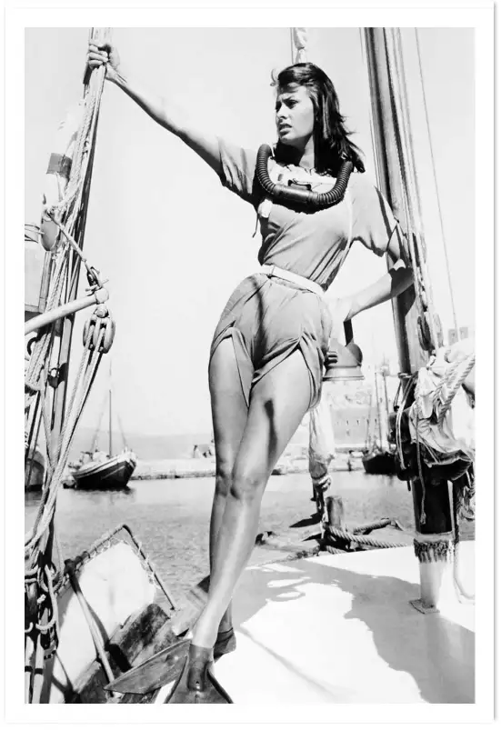 Sophia Loren - affiche tournage de cinema