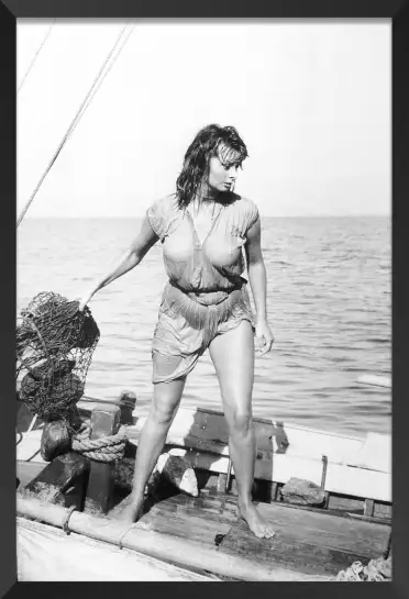 Photo de tournage Sophia Loren - affiche tournage de cinema
