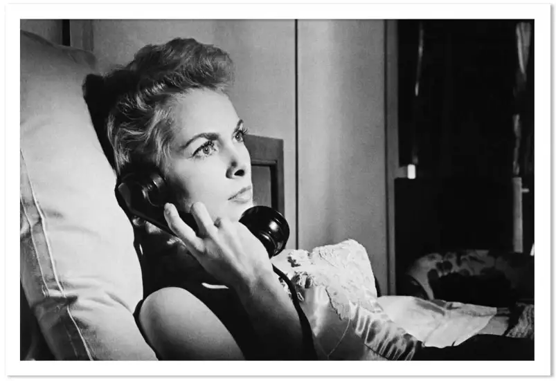 Photo de tournage de Janet Leight - affiche tournage de cinema