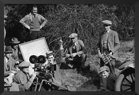 Photo de tournage - affiche tournage de cinema
