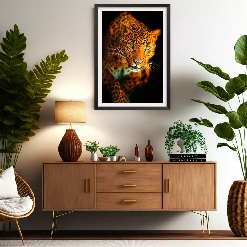 Le léopard - portrait animaux