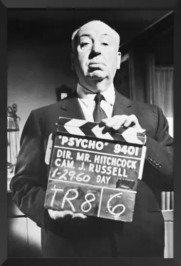 Alfred Hitchcock Psycho - affiche tournage de cinema