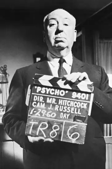 Alfred Hitchcock Psycho - affiche tournage de cinema