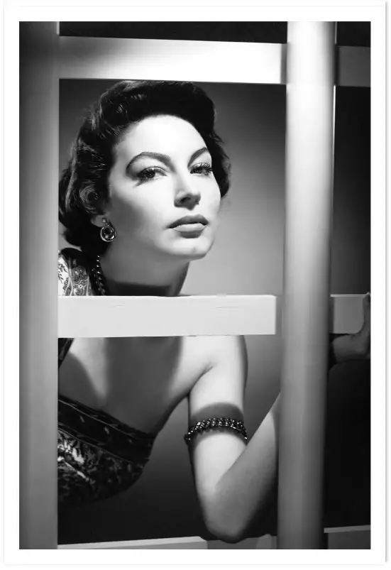 Ava Gardner - affiche tournage de cinema