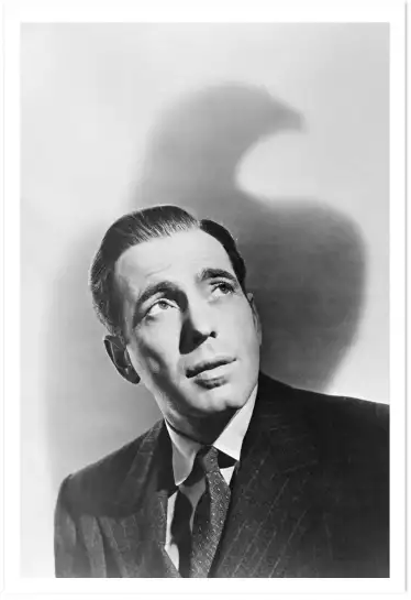 Photo d' Humphrey Bogart - affiche cinema noir et blanc